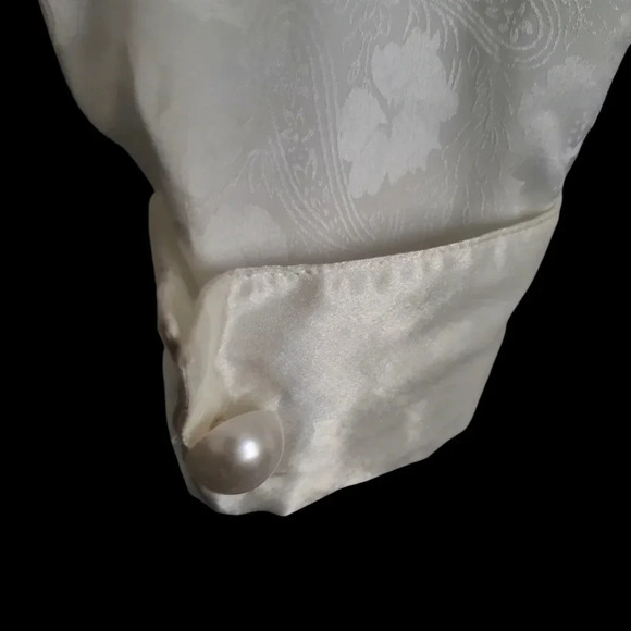 Victoria's Secret Vintage gold Label, floral sleepwear print maxi robe size  M/L - Picture 7 of 10